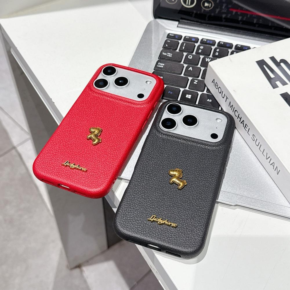 Modische Pony-Leder-Streifen-Hülle Für iphone 17 Air 16 15 14 13 12 Pro Max 17 Pro stoßfeste Schutzhülle Stoßfeste Abdeckung