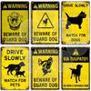 Beware Of Dogs Metal Sign Doberman Rottweiler Beagle Border Collie Dalmatian Bulldog GSD No Dogs Allowed Guide Dogs Welcome