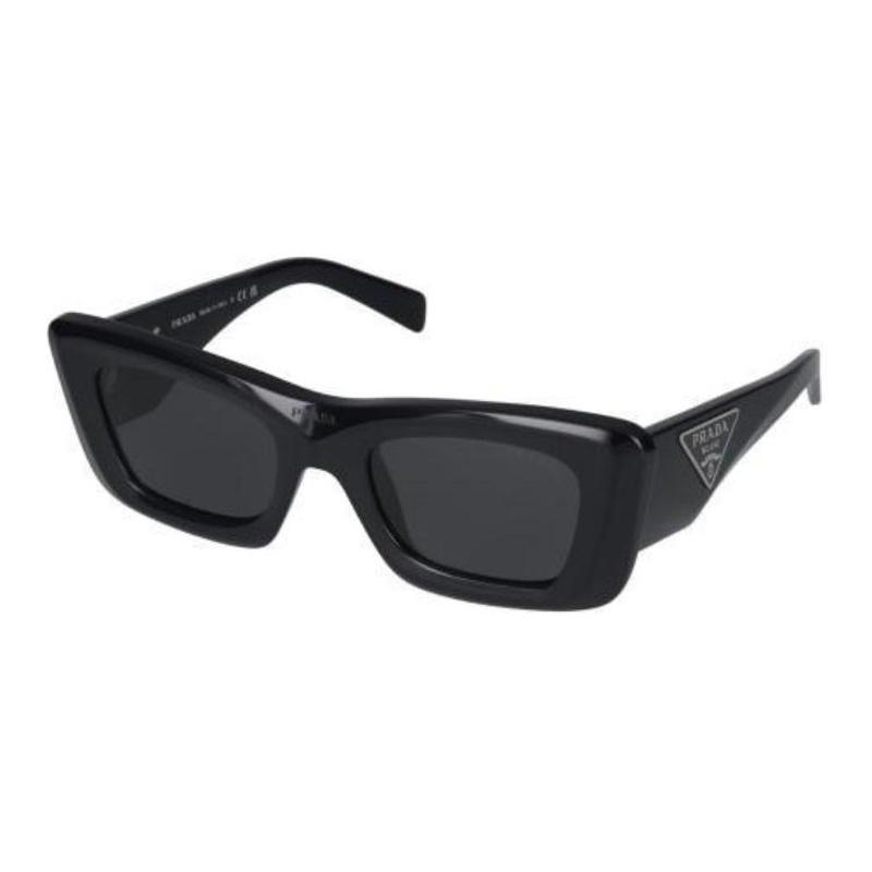Prada Logo Irregular Sunglasses Women's Black Black 50 Basic Packaging-glasses Case + Packaging Box