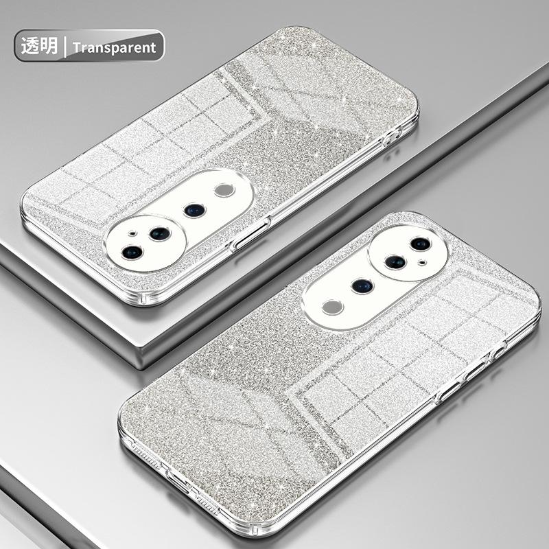 Applicable to VIVO S50Pro mini electroplating glitter mobile phone case S30 transparent V70 anti-drop V60 protective case