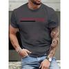 Men's Summer Loose 100 Cotton Printed Sports T-Shirt Top