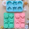 Kinds Flower Silicone Molds Different Flower-shaped Baking Molds Suitable for Soap and Candle Making Cake Chocolate Mould