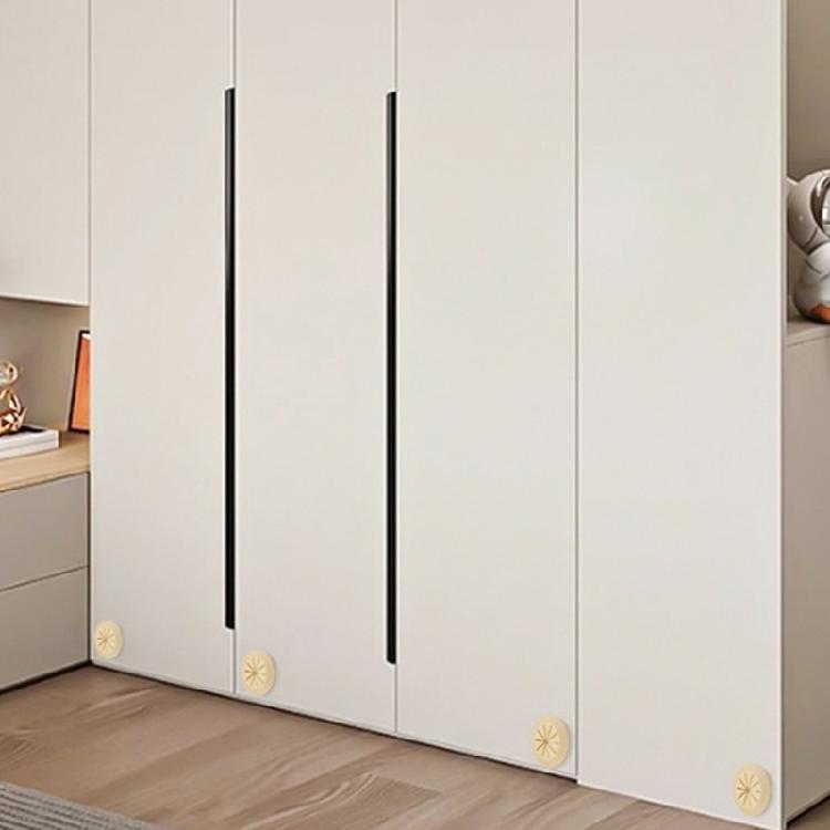 4 Stück Möbel Kabelmanagement Abdeckungen Klebende PVC Drahtloch Schoner Drahtverdeck Platten für Schreibtisch Schrank