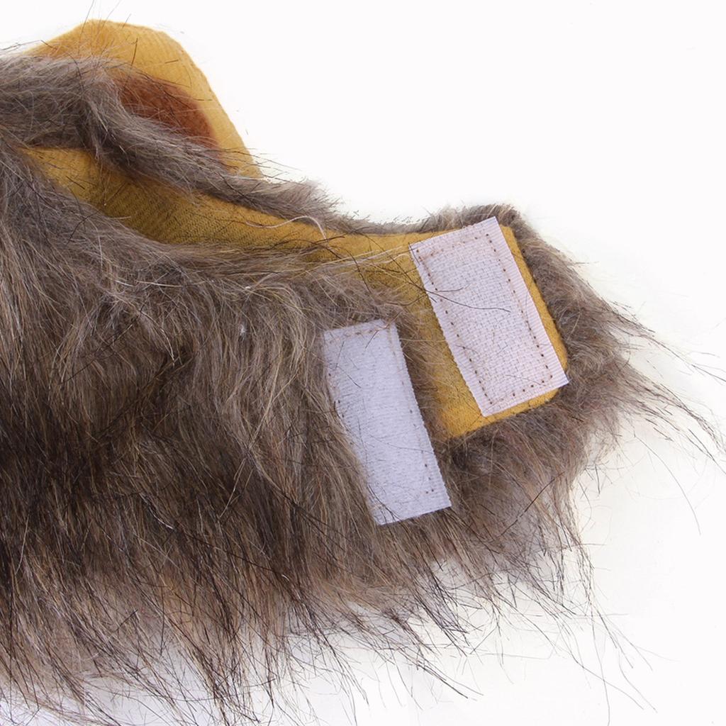 Cute Kitten Headgear Hat Soft Furry Lion Headwear Hat for Dogs/Cat Festival Gift Supplies