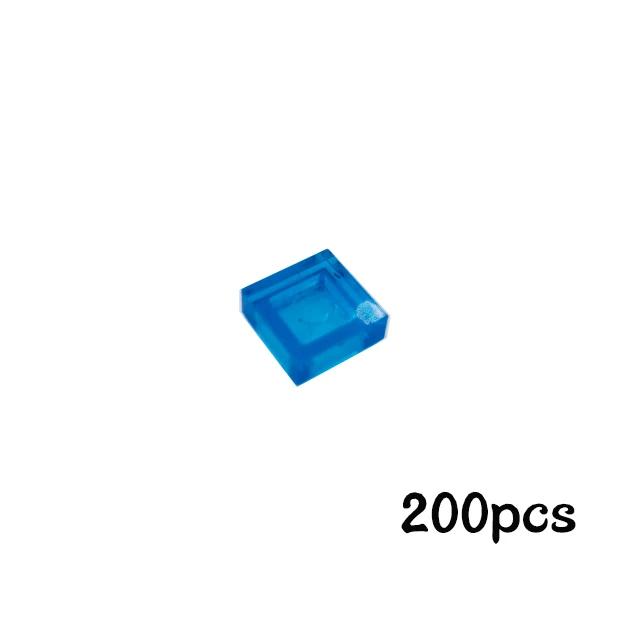 200Pcs 1x1 Flat Tile Smooth Building Blocks Bulk Add-Ons MY OWN CREATION Blocks 3070 Particles Construction Fitting Brand Kid Playthings