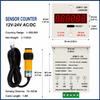 JDM11-6H 6 Digit Digital Counter LED Display Electronic Totalizer Industrial Panel Mount Counter Power Failure Memory 12-380V 1