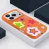 For iPhone 17 Pro Max Case Luxury Blended Colorful Stars Pattern Leather Texture Silicone Cover For iPhone 16 Pro Max 15 14 13 12 11 16E Air