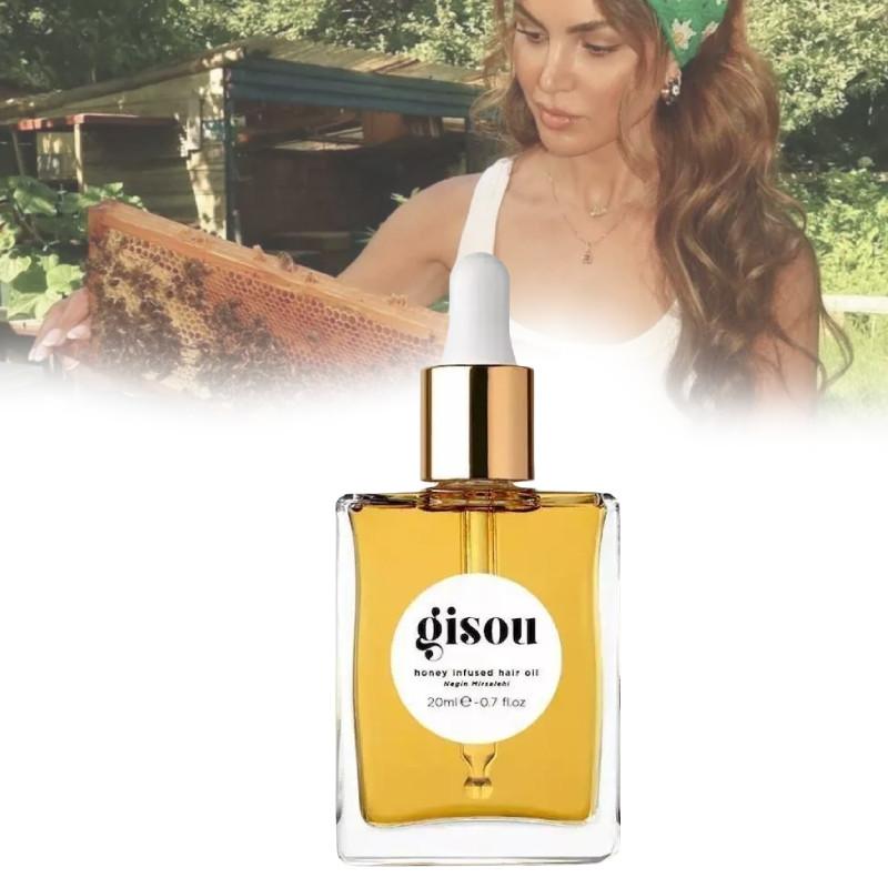 Mini vlasový olej s medem pro hedvábně hladký lesk a kontrolu krepatění 20 ml