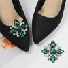 Fashion Shiny Metal Shoe Clips Rhinestones Crystal Charm Buckle Removable Bride Shoes Decoration High Heel