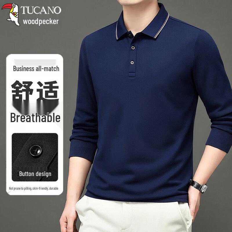 TUCANO Men's Long-Sleeve Polo Shirt