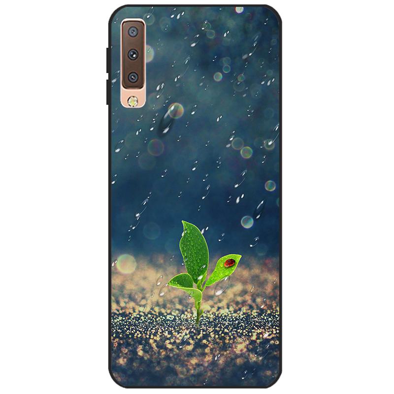 Cases For Samsung Galaxy A7 2018 Cover Silicon Color Phone Case Cover For Samsung A7 2018 A750 A750F 6.0 Inch Protective Shell
