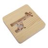 3D Giraffe Wooden Lamp 360 Degree Irradiation Hollow Pattern Warm White Light LED Wooden Night Light