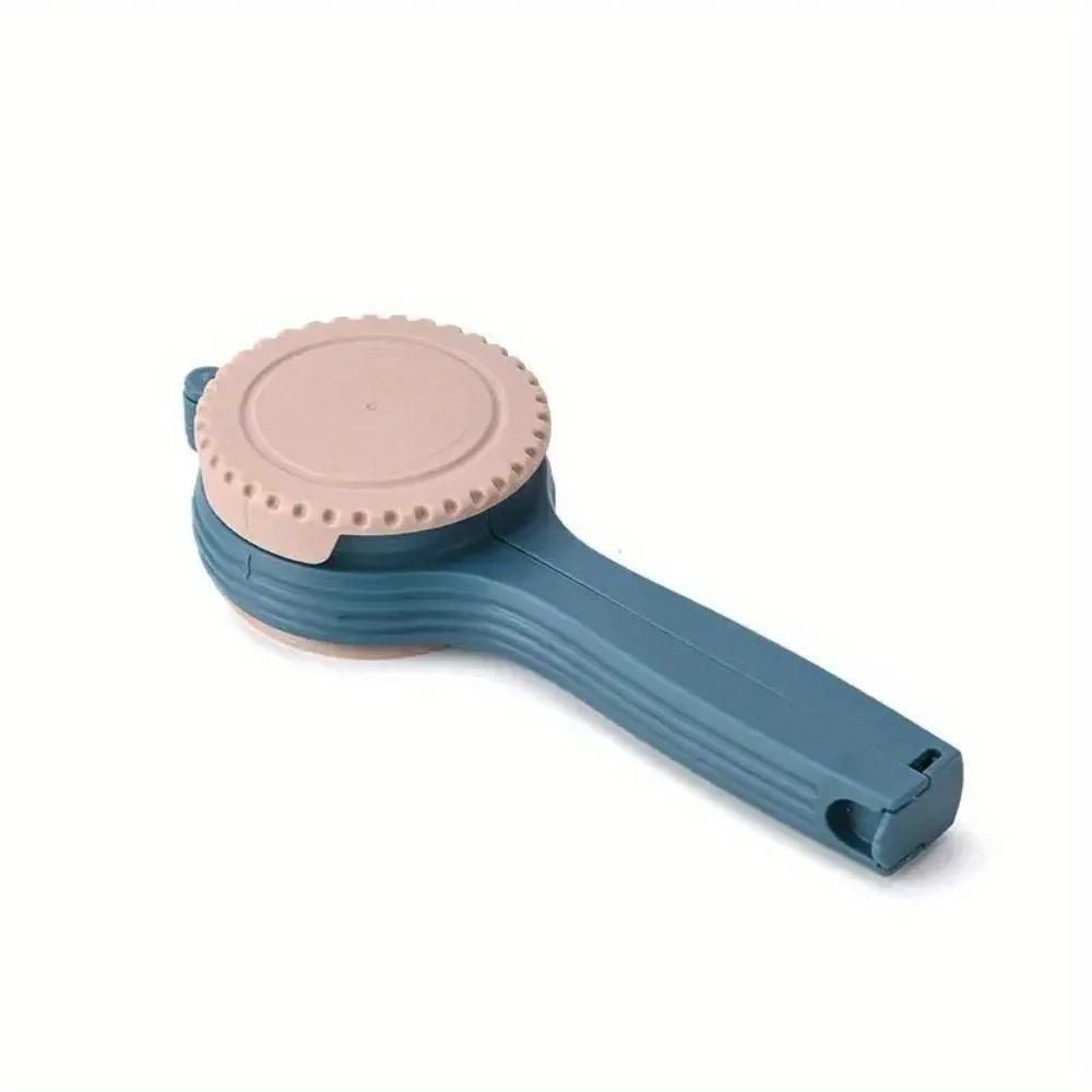 

1PC Багаторазовий затискач для сумки для зберігання свіжої їжі, закуски, герметичний кухонний міні-герметик, затискач для харчових продуктів із ковпачком типу розпилювальної насадки, вологостійкий рожевий