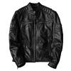 Heavy Motorcycle Jacket Short Fashion Slim Fit Genuine Leather Biker Coat Large Size Autumn Outerwear