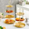 Multi-Tier Gold Snack & Dessert Tray