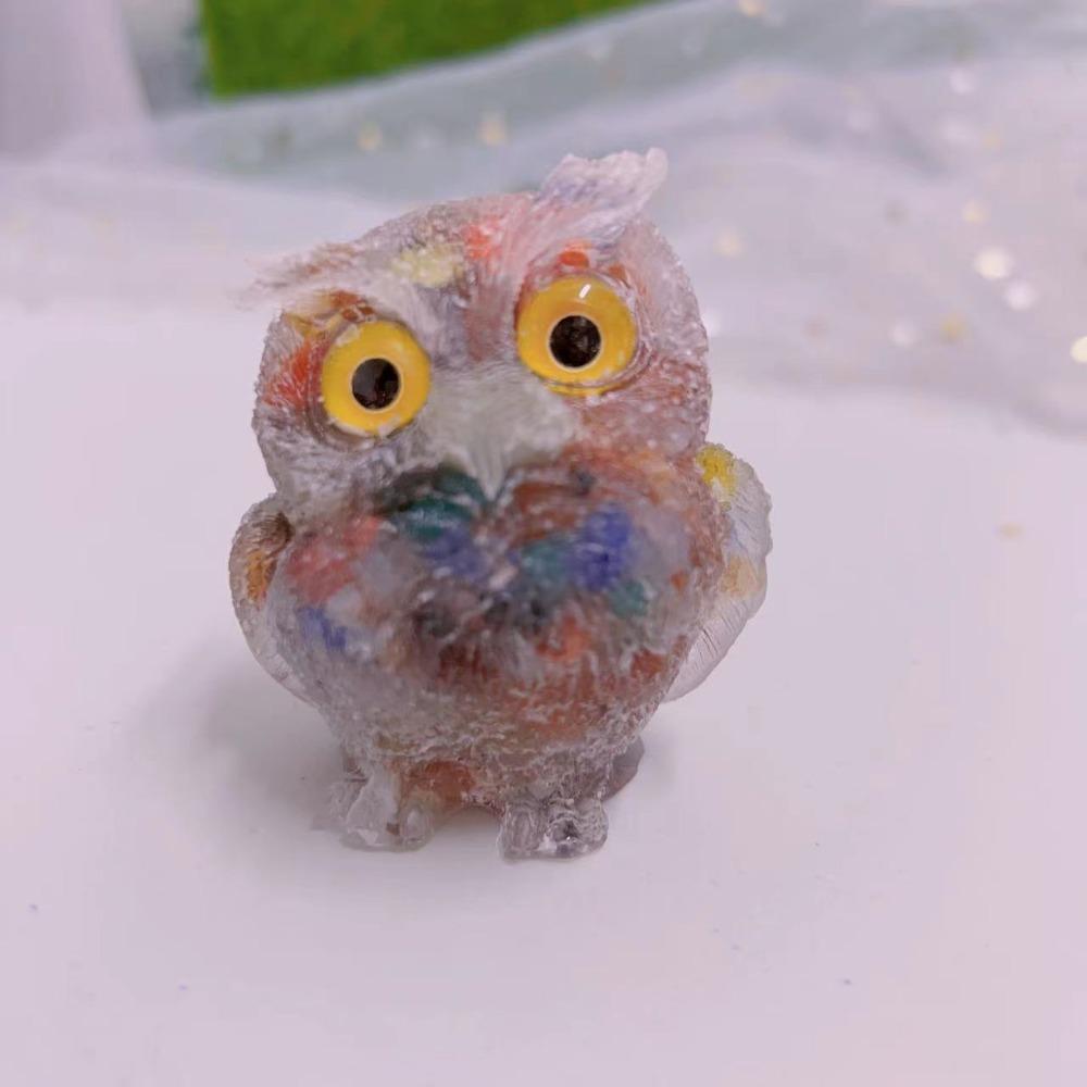 Cute Owl Crystal Gravel Home Ornaments Handicrafts Decorative Gifts Home Ornaments