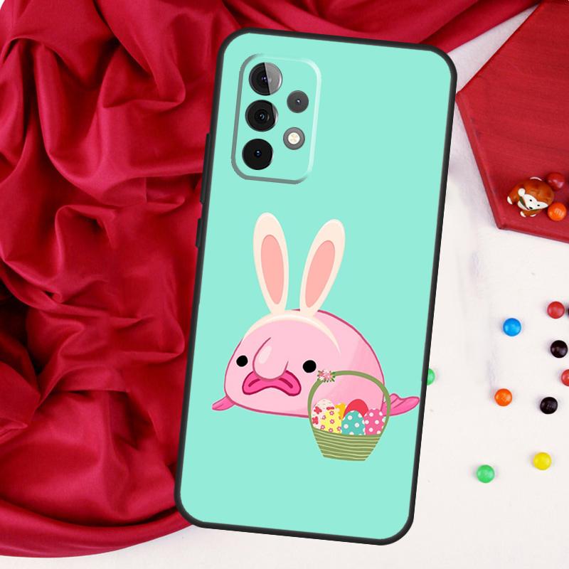 Cute Blobfish For Samsung Galaxy A52 A32 A22 A54 A14 A16 A26 A36 A56 A55 A35 A05 A06 A15 A53 A33 A13 Case