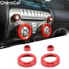 Mittelkonsole Schalter Knopf Drehknopf Zierring Für Chevrolet Camaro 2010-2015 Rot