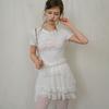 CEST MOIDEW Cest_Lace Frill Layered Top