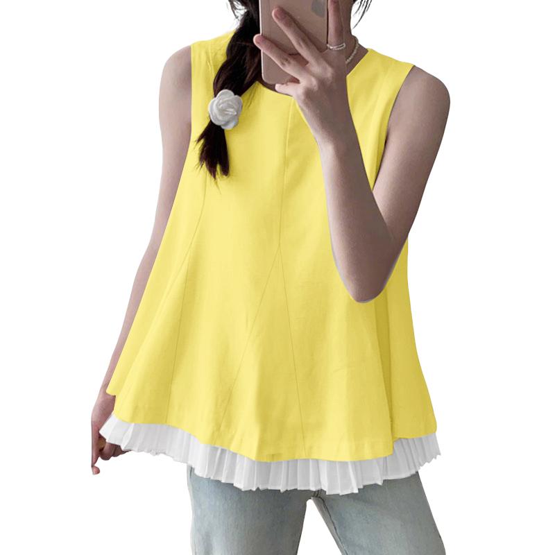 ZANZEA Women Casual Round Neck Summer Sleeveless Tank Tops