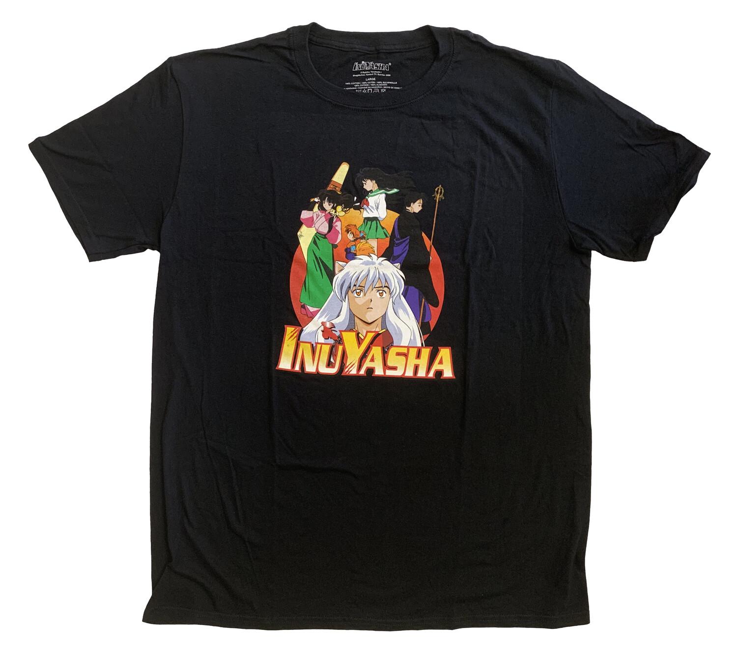 Inuyasha Group Anime Adult T-shirt XXL