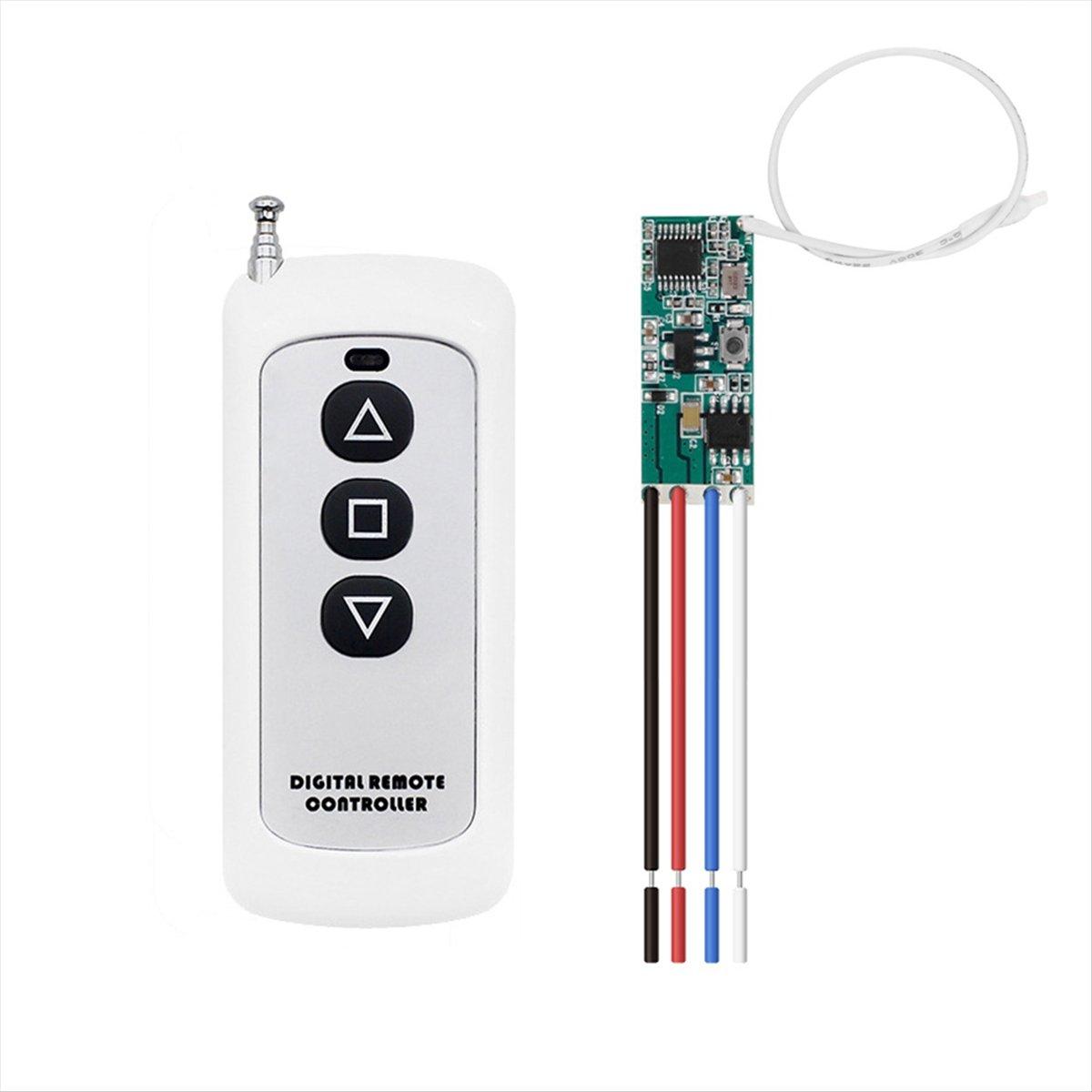 

2025 New DC 12V Motor Remote Control Kit, 433MHz Wireless Relay Module with Transmitter, for Motor Direction & Stop Control China Mainland