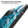 Hülle aus gehärtetem Glas für iPhone 12 11 Pro Max 14 13 12 Mini Fundas X Xr Xs Max 8 7 6s Plus Cover Shell Fundas Farbenfrohes Marmor