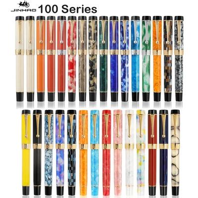 Jinhao 100 Centennial Harz Füllfederhalter EF/F M / Gebogene Feder Goldener Clip Business Büro Schulbedarf Schreibwaren PK 9019