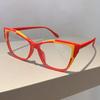 Ladies Vintage Anti Blue Light Cat Eye Pink Glasses Women For Men Luxury Brand Designer Trendy Myopia Prescription Optical Frame