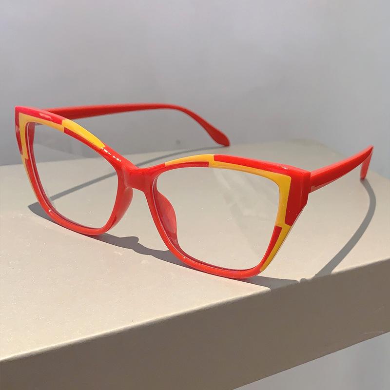 Ladies Vintage Anti Blue Light Cat Eye Pink Glasses Women For Men Luxury Brand Designer Trendy Myopia Prescription Optical Frame