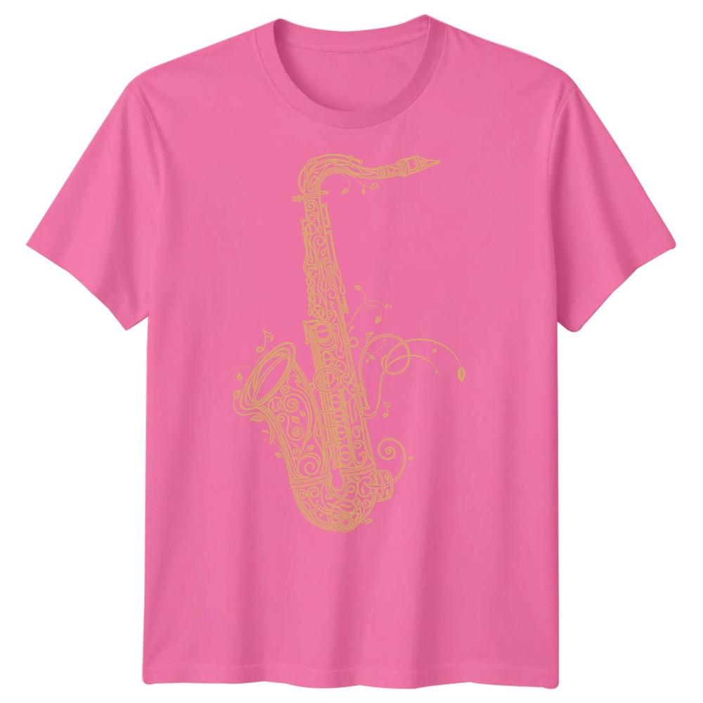 Saxophone Jazz Music Unisexs Tshirt Ornate Instruunisext
