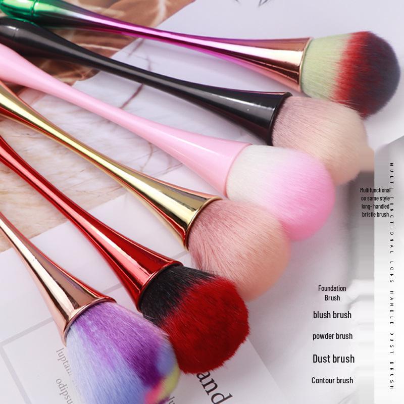 Nail & Blush Powder Brush Set: Nail Dust Brush, Influencer Loose Powder Brush, Small Waist Blush Brush