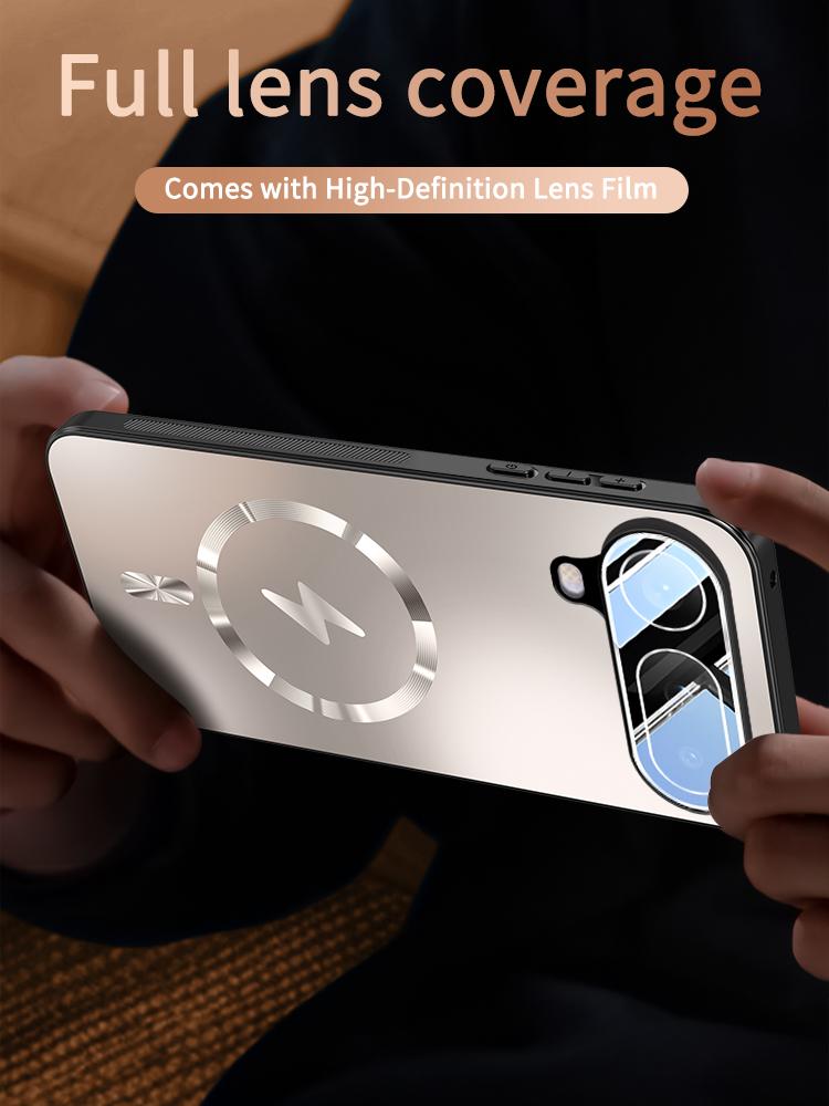 Etui Air do Honor Magic 8 Pro Magnetyczne Ładowanie Odporne na Zużycie Odporne na Uderzenia Pełne Pokrycie Obiektywu Pokrowiec Amortyzujący