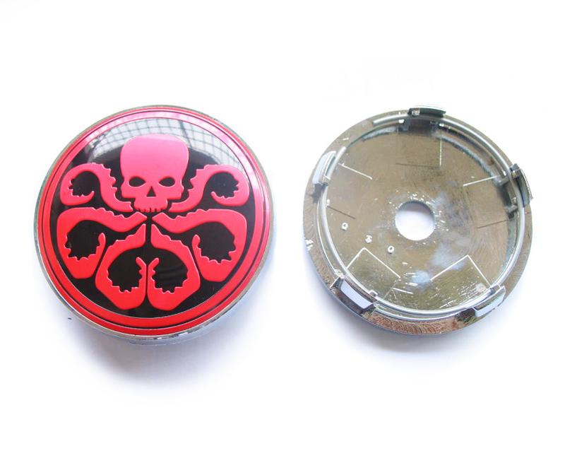 Top Quality 4pcs 60MM Car Wheel Center Hub Cap 3D Logo Emblem Badge NMFHUZREDJU Wheel Cover Rims for Skull Head Cross Bones Octopus Hydra