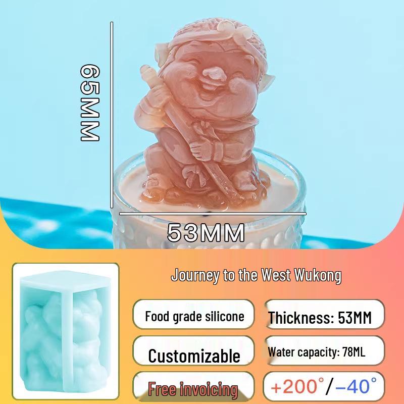 Crocodile-Shaped Silicone Ice Cube Tray for Whiskey – Large, Food-Grade, Cartoon Design