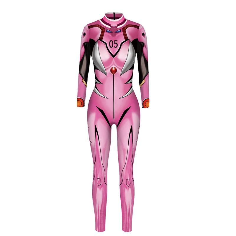 Premium Quality Eva Neon Genesis Evangelion Asuka Langley Bodysuit For Anime Fans And Cosplay Enthusiasts