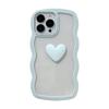 Wavy Edge Is Suitable for Iphone16 Phone Cases. IPhone 13 Solid Color Heart XS Simple Candy Color 14promax