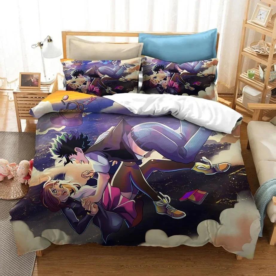 3D Print Japan Anime My Hero Academia Bedding Set Bedroom Soft Modern Bedspreads Comefortable Duvet Cover Quilt Cover Pillowcase