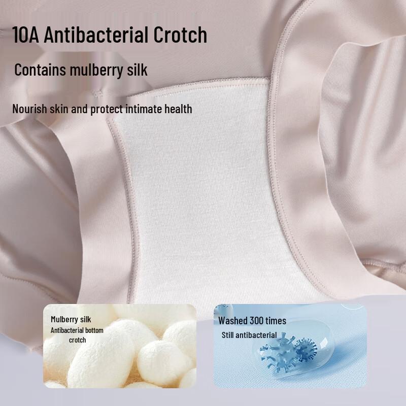 Tingmei Women's High-Waisted Seamless Tummy Control Underwear