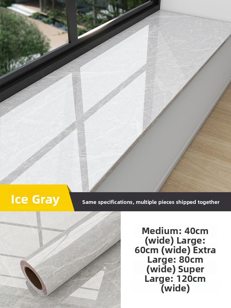 Marble Window  Sticker Thickened Waterproof Sun Protection Bedroom Window Sill Wall Paper Transformation Modern Simple St...