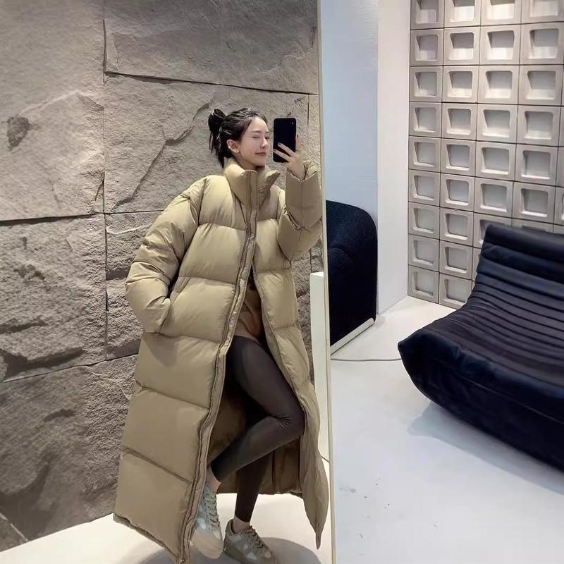 Super long cotton clothes women's knee to ankle thickened new big quilt cotton clothes winter
