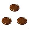 Cosmetic Tray with Handles Round Design for Trinket Storage In Coffee Table Decor