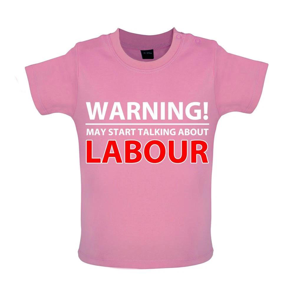 Warning Talk Work - Kids T-Shirt / Bodysuit - Keir PM Starmer Prime Minister 120