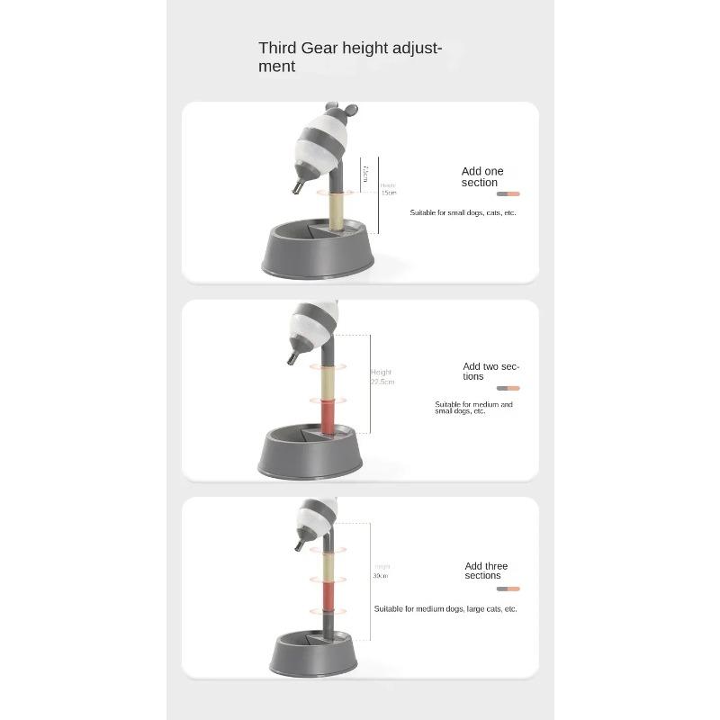 Unikátní miska na olizování s vysokým tónem Dávkovač vody pro psy a kočky Nádoba na krmivo pro psy Krmítko pro psy Doplňky pro domácí mazlíčky