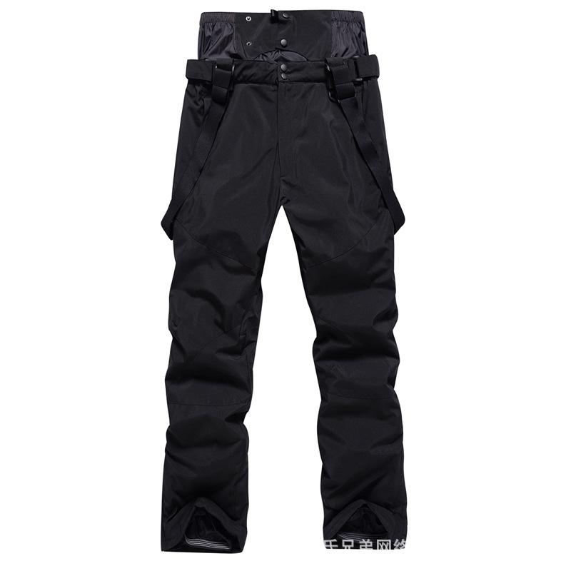 

High Quality New Outdoor Windproof Waterproof Breathable Double Layer Winter Ski Pants Snow Trousers Ski Snowboarding Pants Ma XS чёрный