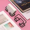 1 Pc Iron Business Card Holder, Black Desktop Display and Storage Stand for Displaying and Organizing Business Cards