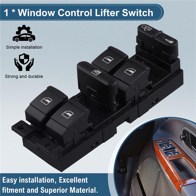 M63K-Electric Master Power Window Control Lifter Switch Car Glass Button 7M3959857D For VW Sharan Seat Alhambra 2004-2010