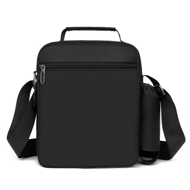 Borsa a Spalla Quadrata Sportiva da Uomo - Borsa a Tracolla Resistente a Lati Morbidi Stile College con Tasche Multifunzionali