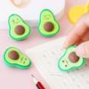 4 Stück Niedlich Kawaii Avocado Studenten Schreibwaren Schule Bürobedarf Kinder Radiergummis für Kinder Geschenk Kreativer Bleistift Radiergummi
