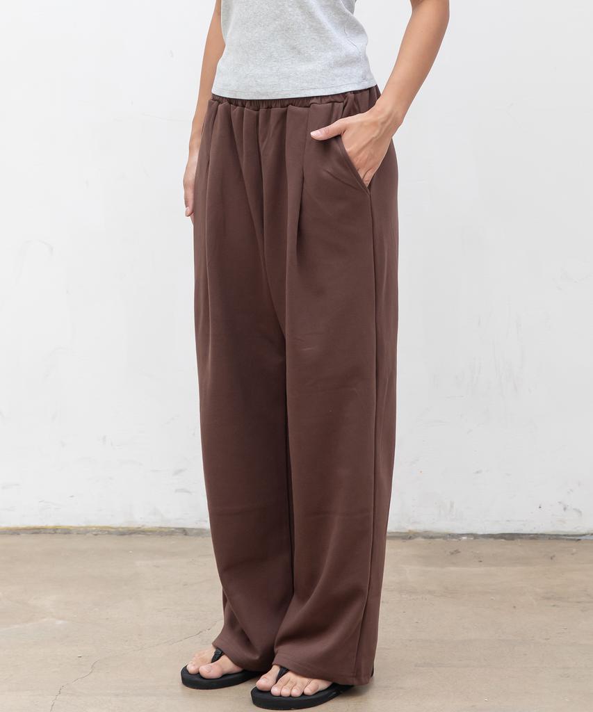 CHAMBROS Point Logo Pintuck Wide Sweatpants [6 Colors] (Type B)